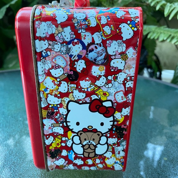 RARE VTG 💫 Peko x Hello Kitty Red Lunchbox ❤️ - Picture 4 of 11